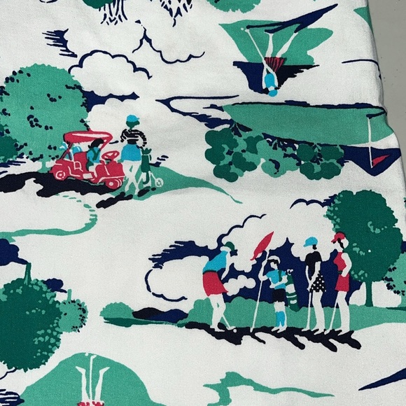 IZOD Golf NWT Size 16 Golf Printed UPF 15 Wicking Bermuda Shorts - Picture 3 of 5